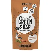 Marcel's Green Soap Handzeep Sandelhout & Kardemon Navul Stazak 500 Ml