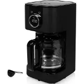 Princess 01.246060.01.001, Filterkoffieapparaat, 1,5 liter, voor gemalen koffie, 900 W, zwart, zilver