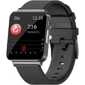 INF Smartwatch met ECG, hartslag, bloedzuurstof, slaapmonitor Black
