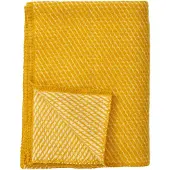 Klippan Yllefabrik Velvet Plaid Midi 90x130 Cm - Plaids & dekens Biologische Lamswol Saffron - 230704