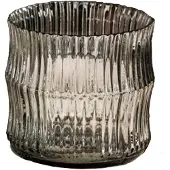 Reijmyre Lina Kaarshouder 7,5 Cm - Kaarshouders Glas Smokey - 72214