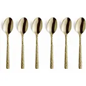 Amefa Theelepel Felicity Hammered Champagne (6-delig)