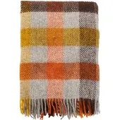 Klippan Yllefabrik Gotland wollen plaid 130x200 cm Multi-geel