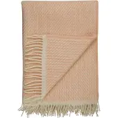 Røros Tweed Mello deken 150x210 cm Powder pink