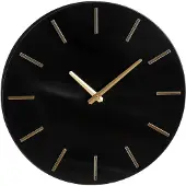 Mica Decorations - Brixen Wandklok - Ø36 cm - Zwart