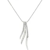Behave - Klassieke ketting met steentjes - Nikkelvrij - Modeaccessoire
