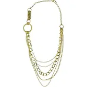 Behave - Ketting - Goudkleurig - meerrijige Layerketting