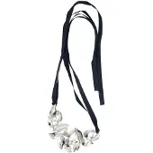 Behave - Lint ketting met Bladeren - Nikkelvrij - Trendy Modeaccessoire