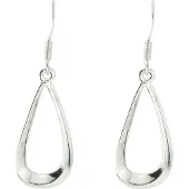 Behave - Oorhangers dames - zilverkleur - druppelvorm - minimal chic