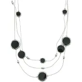 Behave - Drop Ketting met Zwarte Accenten - Elegant Accessoire voor Elke Gelegenheid