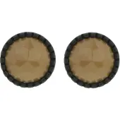 Behave - Oorstekers dames - Camelbruin detail - Minimal chic stijl