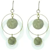 Behave - Oorhangers retro stijl cirkelvorm - Vintage accent - Party look