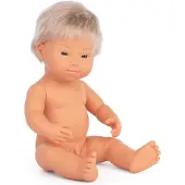 Miniland Rubio Down Syndrome Baby Doll 38 Cm Veelkleurig Kinderen