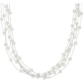 Valero Pearls Ketting zilver / parelwit