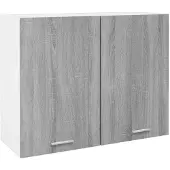 vidaXL Bovenkast Lyon 80x31x60 cm bewerkt hout grijs sonoma eikenkleurig