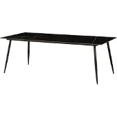 Dimehouse Eettafel Jules 210x100 cm marmerlook zwart