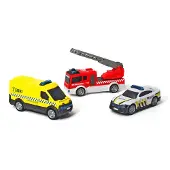 Dickie Toys Toys SOS Team Set Nederlandse Reddingsdiensten - Politie - Brandweer - Ambulance - Vanaf 3 jaar - Speelgoedvoertuig