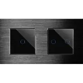 Perfect Switches TOUCH SCHAKELAAR | ALUMINIUM | ZWART | COMBINATIE | ENKELVOUDIG & TWEEVOUDIGE SCHAKELAAR