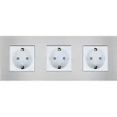 Perfect Switches WANDCONTACTDOOS | ALUMINIUM | ZILVER | DRIEVOUDIG