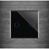 Perfect Switches TOUCH SCHAKELAAR | ALUMINIUM | ZWART | TWEEVOUDIG