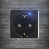 Perfect Switches WANDCONTACTDOOS | ALUMINIUM | ZWART | ENKELVOUDIG | WIFI
