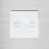 Perfect Switches TOUCH SCHAKELAAR | ALUMINIUM | ZILVER | TWEEVOUDIG DIMMERSCHAKELAAR