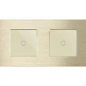Perfect Switches TOUCH SCHAKELAAR | ALUMINIUM | GOUD | DUBBELE ENKELVOUDIGE WISSELSCHAKELAAR