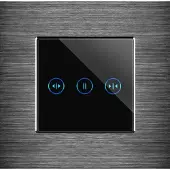 Perfect Switches TOUCH SCHAKELAAR | ALUMINIUM | ZWART | ZONWERING / GORDIJN