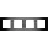 Perfect Switches AFDEKRAAM | ALUMINIUM | ZWART | 4 VAKKEN