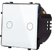 Perfect Switches MODULE | TOUCH | WIT | AAN/UIT | TWEEVOUDIGE WISSELSCHAKELAAR