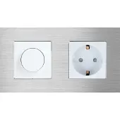 Perfect Switches MECHANISCHE SCHAKELAAR | ALUMINIUM | ZILVER | DIMMER SCHAKELAAR & WANDCONTACTDOOS