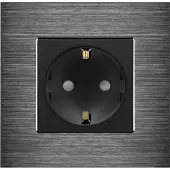 Perfect Switches WANDCONTACTDOOS | ALUMINIUM | ZWART | ENKELVOUDIG