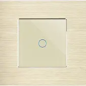 Perfect Switches TOUCH SCHAKELAAR | ALUMINIUM | GOUD | AAN/UIT | WIFI + RF