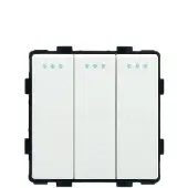 Perfect Switches MODULE | MECHANISCH | WIT | AAN/UIT | DRIEVOUDIGE WISSELSCHAKELAAR
