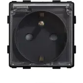 Perfect Switches MODULE | ZWART | WANDCONTACTDOOS | KLAPDEKSEL | FR