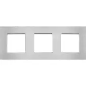 Perfect Switches AFDEKRAAM | ALUMINIUM | ZILVER | 3 VAKKEN