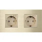 Perfect Switches WANDCONTACTDOOS | ALUMINIUM | GOUD | TWEEVOUDIG | WIFI