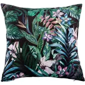 Tiseco - Kussen (gevuld) Bloemen print - SET/2 Fluweel - 45x45 cm