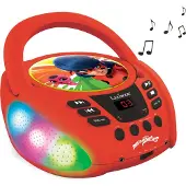 Lexibook Miraculous Bluetooth CD player met verlichting