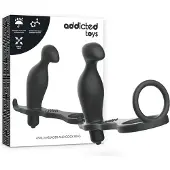 Addicted toys | Anal Plug And Cock Ring Black | Cockring | Sex Toy for Man | Sex Toy | Cock Ring | Buttplug | Sex Toy for Couples