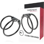 Darkness Leer double cock ring 1 St