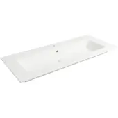 Saqu Fluente Wastafelblad 1 bak 1 krg 121x51x1 cm Glans Wit