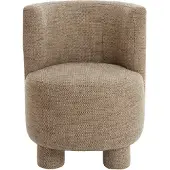 Light & Living Stoel 65x65x78 cm KAMOVA bruin-crème (Bruin, 65x78x65cm)