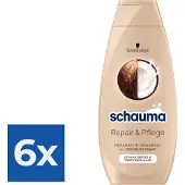 Schwarzkopf Shampoo 400ml Repair & Care - Voordeelverpakking 6 stuks