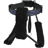 Nobleza Hondentuigje - Anti trek tuigje - Reflecterend - Harnas - M - Blauw