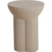 Light & Living Bijzettafel Ø39x50 cm POLINNA mat zand (Beige, 39x39x50 diameter: 39cm)