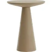 Light & Living Bijzettafel 45x45x59 cm ABALA mat taupe (Taupe, 45x45x59 diameter: 45cm)