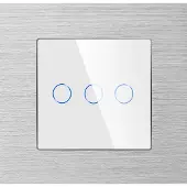 Perfect Switches TOUCH SCHAKELAAR | ALUMINIUM | ZILVER | DRIEVOUDIG