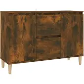 vidaXL Dressoir 101x35x70 cm bewerkt hout gerookt eikenkleurig