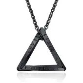 Mendes Nordic Heren Ketting - Rune Triangle Black